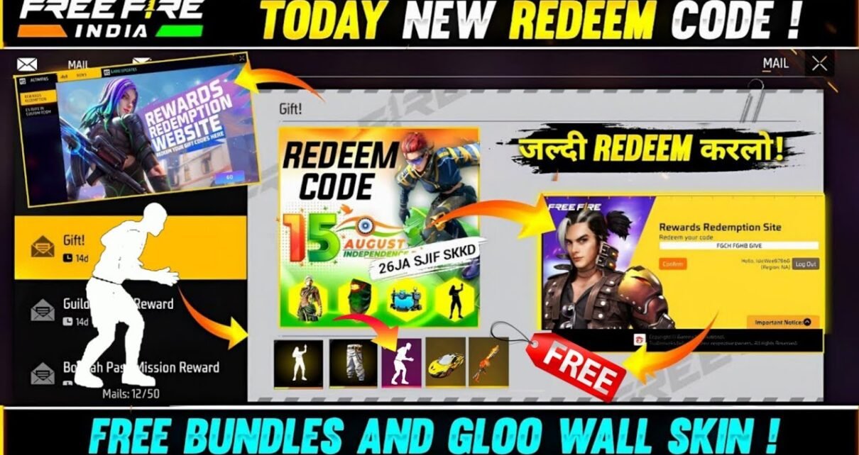 Free Fire MAX Redeem Codes